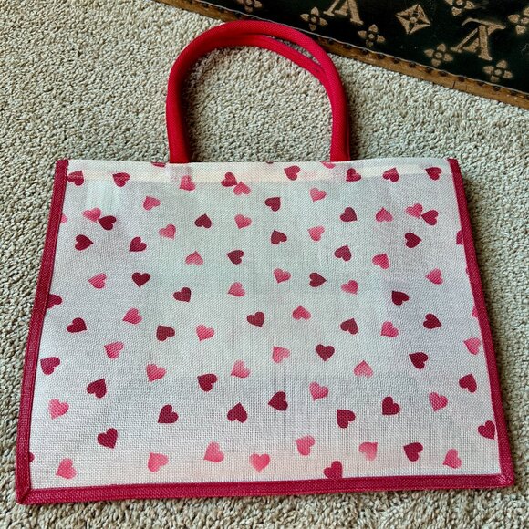 Emma Bridgewater Pink Hearts Reusable Tote Bag, NEW - Picture 1 of 3